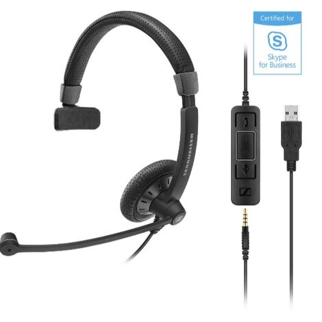 Sennheiser SC 45 USB MS Mono UC Kulak Üstü Kulaklık