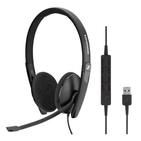 Sennheiser SC 160 USB CTRL Duo UC Kulak Üstü Kulaklık 1