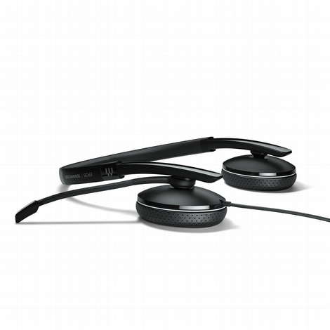 wired headset, office headset, double sided headset, double sided usb headset, call center headset